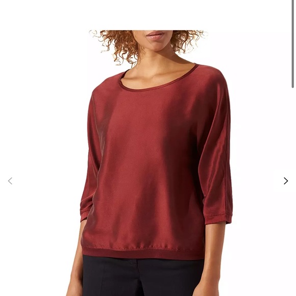 jigsaw silk batwing top